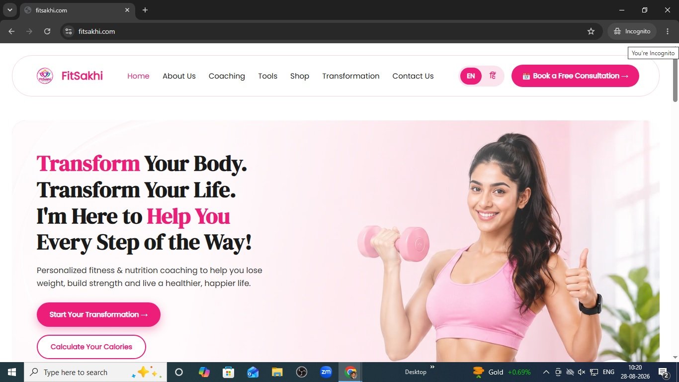 FitSakhi website